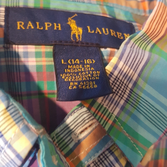 Boys Ralph Lauren short sleeve Button down - Picture 2 of 3